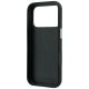 7. Karl Lagerfeld Saffiano Case with Karl & Choupette Heads Pins & Logo for iPhone 18 Pro / 17 Pro - Black