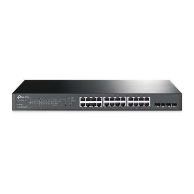 2. TP-Link JetStream TL-SG2428P Managed Network Switch L2/L2+ Gigabit Ethernet (10/100/1000) Supports PoE 1U Black