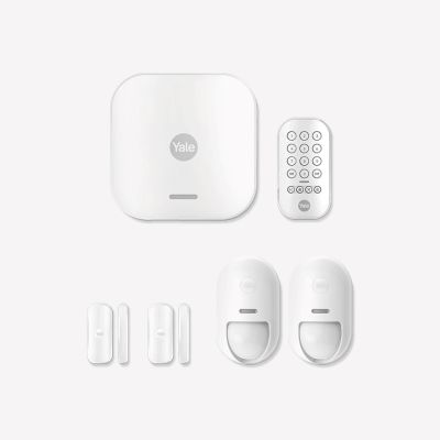 6. Yale Smart Alarm Starter Kit 7 Pieces - Control Unit, Keypad, Remote Control, 2x Motion Sensors, 2x Window/Door Sensors