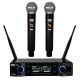 7. DNA DVS2 - Wireless microphone, 2x handheld transmitter + base, UHF band 560-590 MHz