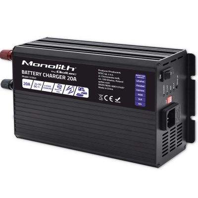 11. Monolith Smart Charger for LiFePO4 AGM GEL SLA Batteries 20A 24V