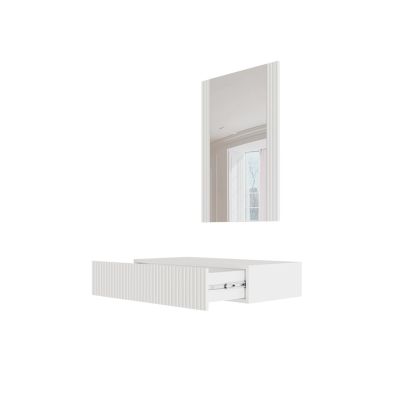 3. Dressing table with mirror PAFOS 80x41.6x100 white matt