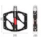 9. Rockbros 2020-12BBK Platform Aluminum Bicycle Pedals - Black