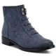5. Women's blue flat ankle boots M.Daszyński SA62-126