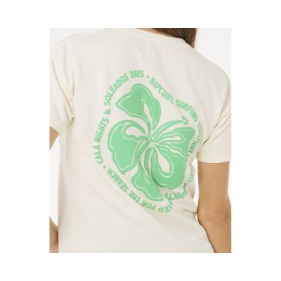 5. RIP CURL Surf Puff Party Pack Relaxed Beige Women's T-Shirt