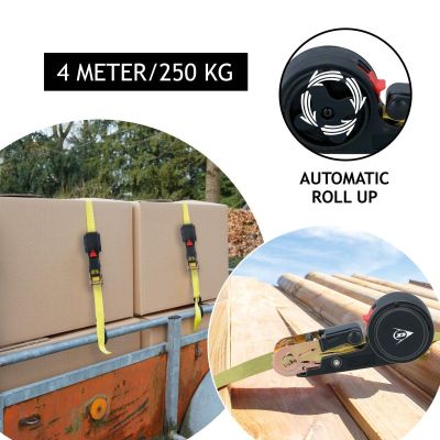 34. TRANSPORT LASHING STRAP WITH AUTOMATIC RATCHET 250KG 4M