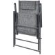 15. GARDEN CHAIR 57x68x106CM 2xTEXTLINE 7-POSITION WITH HEADREST SET OF 2 PCS