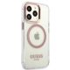 4. Guess Metal Outline MagSafe Case for iPhone 13 Pro / iPhone 13 - Pink