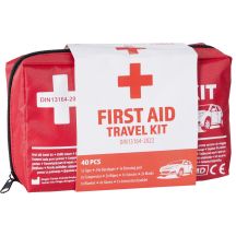 CAR FIRST AID KIT WITH EQUIPMENT, 40-PIECE, DIN 13164:2022