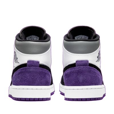 6. Air Jordan 1 Mid SE Varsity Purple Basketball Shoes - 852542-105