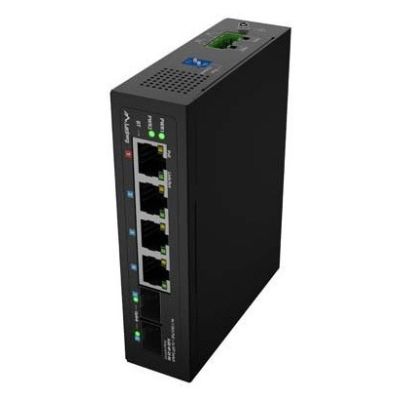 15. SWITCH LANBERG ILGE-4P-2S-90 LIGHT INDUSTRIAL POE 1XBT 3XAT 2XSFP DIN GIGABIT ETHERNET