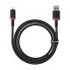 4. Baseus Dura 2.4A Cable 1m (Red-Black)
