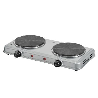 ELDOM DOUBLE-PLATE ELECTRIC COOKER PG23 DOPPO 2000W SILVER