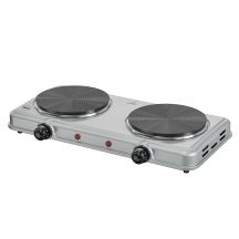 ELDOM DOUBLE-PLATE ELECTRIC COOKER PG23 DOPPO 2000W SILVER