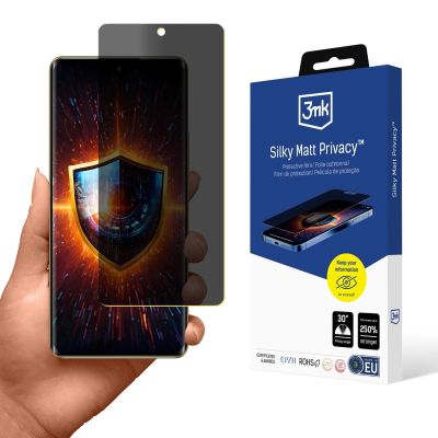 3mk Silky Matt Privacy™ Matte Privacy Screen Protector for Realme 12 Pro+