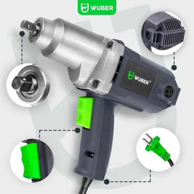 16. 800 Nm 1/2" Electric Impact Wrench for Wheels with Case W33250 WUBER