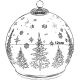 5. DECORATIVE GLASS LED BAUBLE 12 CM SPARKLING ROTATING – RED
