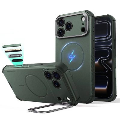 ESR Cyber ​​Tough Kickstand MagSafe Case for iPhone 18 Pro / 17 Pro - Green