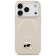 3. Karl Lagerfeld Karl Pin MagSafe Case for iPhone 17 Pro - Beige