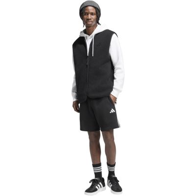 6. Men's adidas Essentials 3-Stripes French Terry Shorts Black KY6545