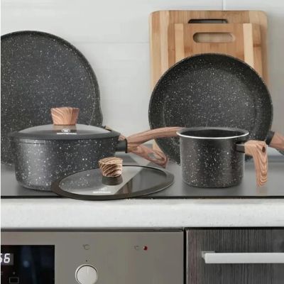 6. Westinghouse WCCS008506AMBB aluminum cookware set, 6 pieces