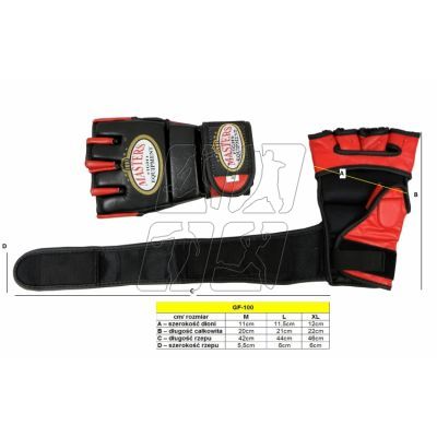 2. Masters Free Fight Gloves - GF-100 0126-XLBL
