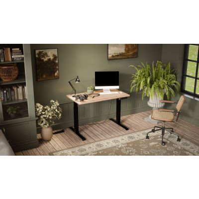 2. Electric height adjustable desk MOON 121x67x72-120 black/wotan
