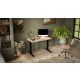 2. Electric height adjustable desk MOON 121x67x72-120 black/wotan