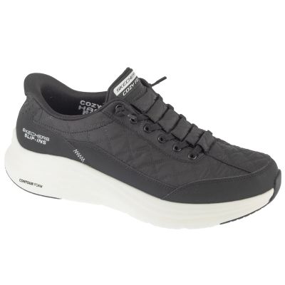 Skechers Slip-Ins: Contour Foam – Cozy 232619-BKW Black, Size 40