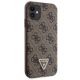 4. Guess GUHCN61P4TDSCPW Case for iPhone 11 / Xr - Brown Crossbody 4G Metal Logo