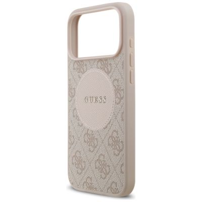 6. Guess 4G Circle Classic Logo MagSafe case for iPhone 17 Pro Max - pink