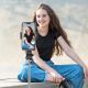 24. Selfie stick WC1Y3S telescopic tripod 1.3m with phone holder - black