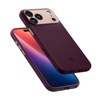 11. Spigen Nano Pop MagSafe Case for iPhone 18 Pro / 17 Pro – Dark Cherry