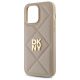 6. DKNY Quilted Stack Logo iPhone 14 Pro Case - Beige