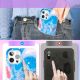 3. Kingxbar Watercolor Series color case for iPhone 12 Pro Max Blue-pink