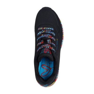 4. Skechers women's sneakers UNO RAVAGED LOVE 177918 BKMT