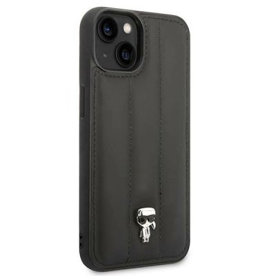 4. Karl Lagerfeld Puffy Ikonik Pin Case for iPhone 14 Plus - Black