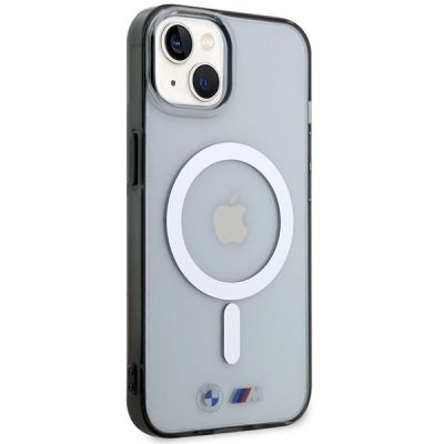 4. BMW Silver Ring MagSafe case for iPhone 14 Plus - transparent