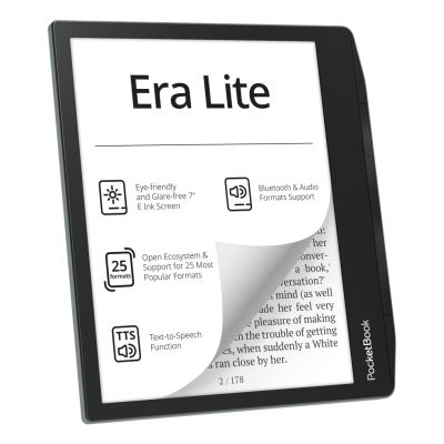 15. PocketBook Era Lite 710 7" 16GB WI-FI E-book ReaderStone Green