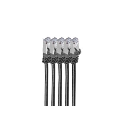 shiverpeaks BS75515-S-SET5 Network Cable Black 5m Cat7 S/FTP (S-STP) Round