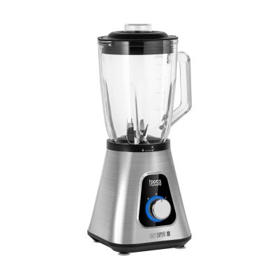 2. EASY EXPERT GO 1300W jug blender, 1.5L glass jug + 600 ml travel mug