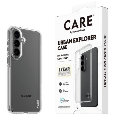 5. CARE by PanzerGlass Urban Explorer Transparent Case for Samsung Galaxy S26+ - transparent