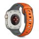 2. Tech-Protect IconBand Line Strap for Apple Watch 44 / 45 / 46 / 49 mm - Gray-Orange