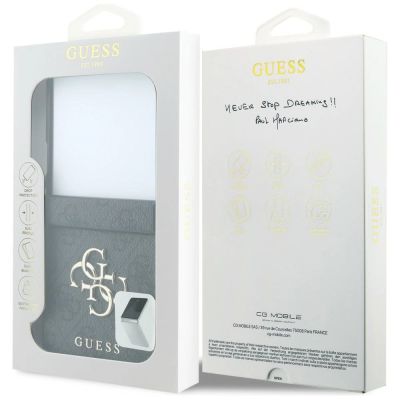 8. Guess Big 4G Logo Case for Samsung Galaxy Z Flip 8 - Black