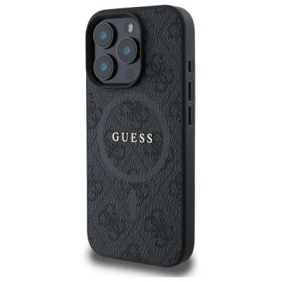 2. Guess 4G Ring Classic Logo MagSafe case for iPhone 16 Pro Max - black