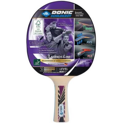 2. Donic Schildkröt Legends 800 Table Tennis Paddle, Pink, Wood