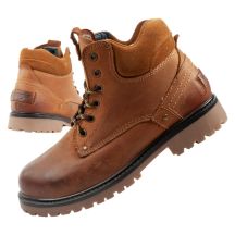 Wrangler Yuma men's boots, Chelsea boots, elegant leather, brown, white