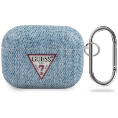 Guess GUACAPTPUJULLB AirPods Pro cover blue/light blue Jeans Collection