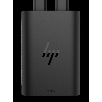 4. HP 65W GaN Laptop Charger 2xUSB-C Black AC Adapter 600Q7AA