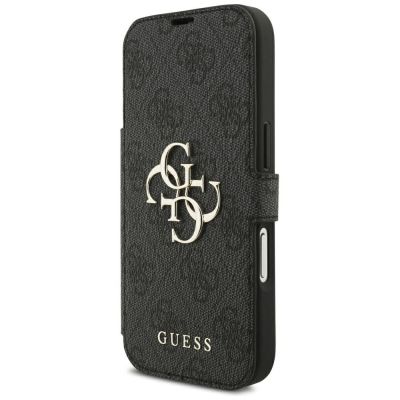 2. Guess Book 4G Metal Logo Case for iPhone 18 Pro / 17 Pro - Black